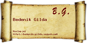 Bedenik Gilda névjegykártya